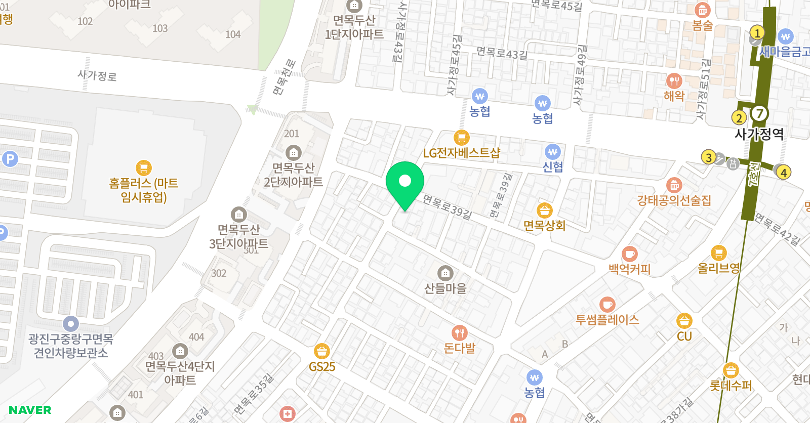 YBM시사 영어교습소 위치