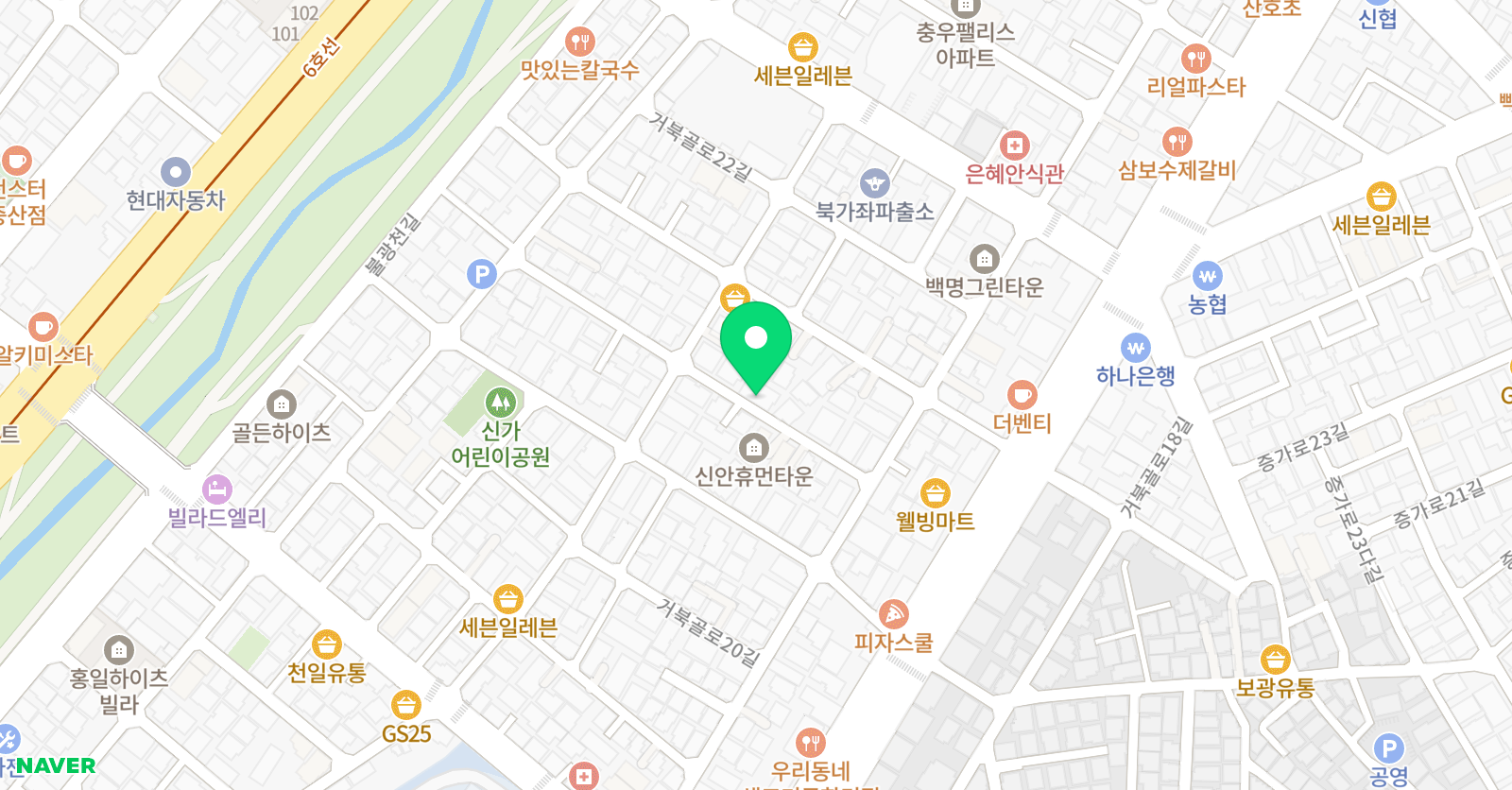 아소비 교육원 서대문 북가좌 하이팰리스점 위치
