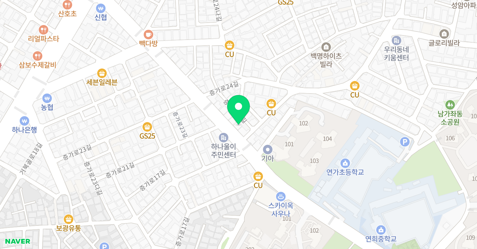 태극관 북가좌TMAC 위치