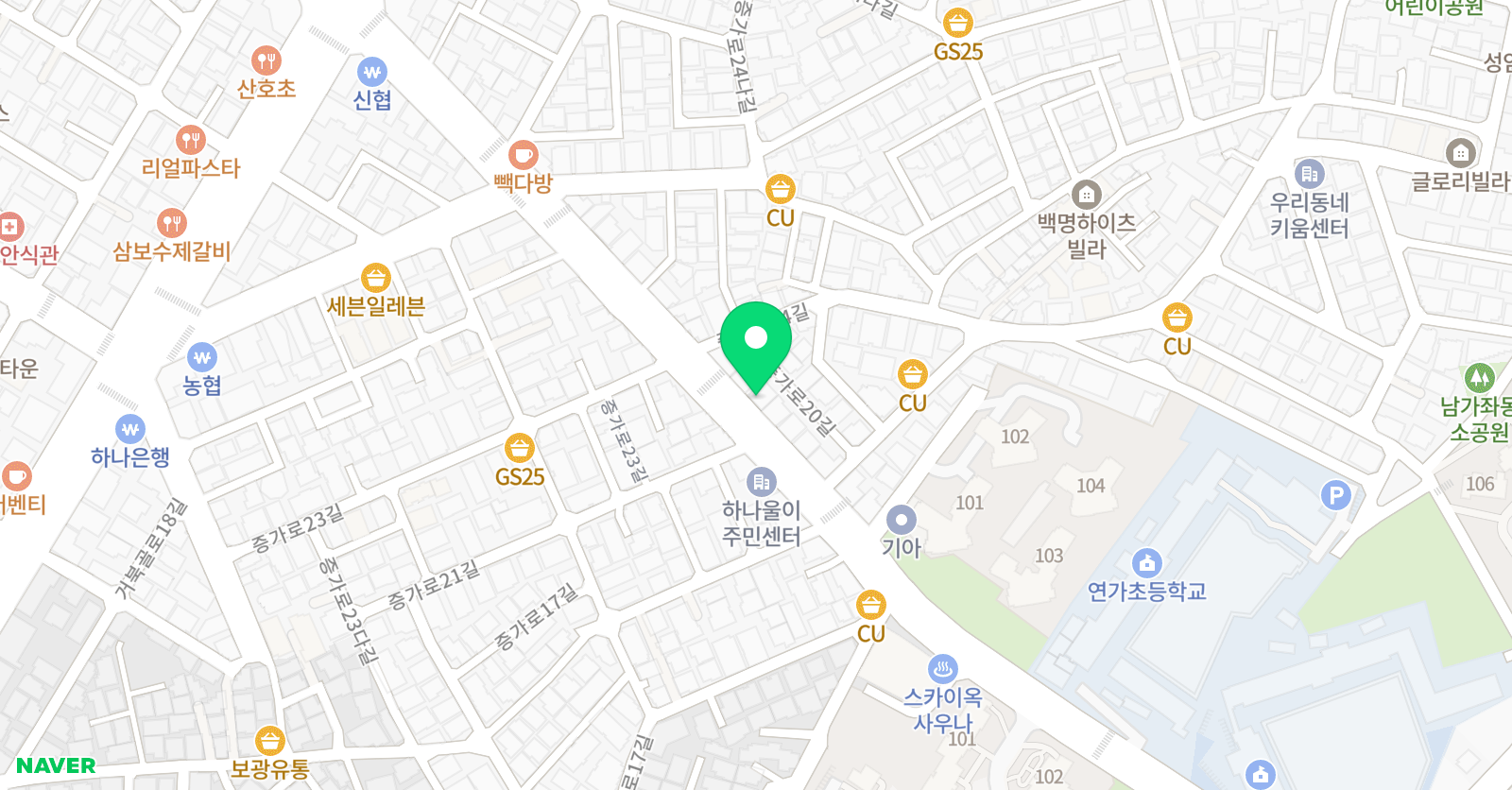 아이앤 미술 위치