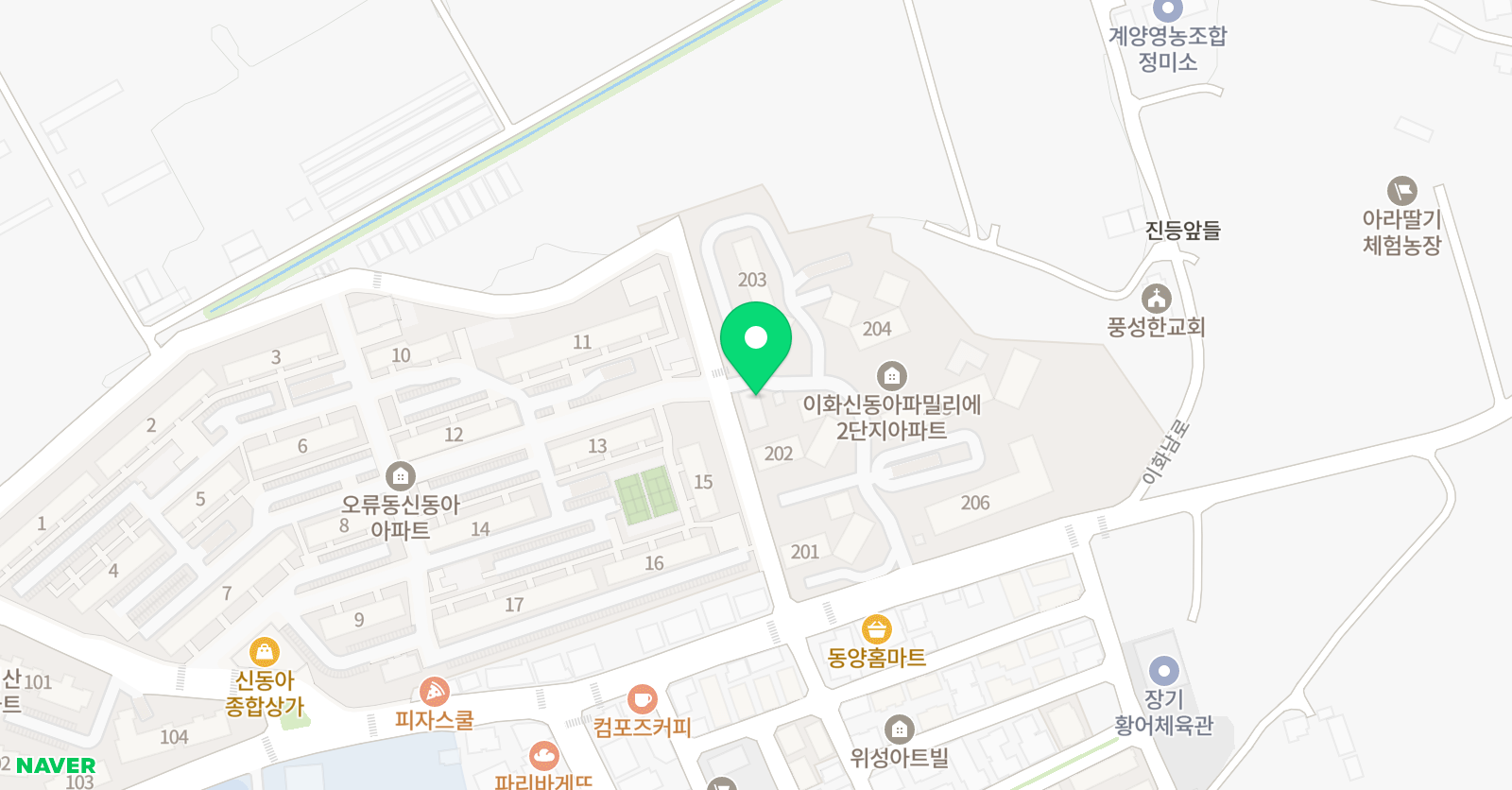 피어나 피아노교습소 서부299호 위치