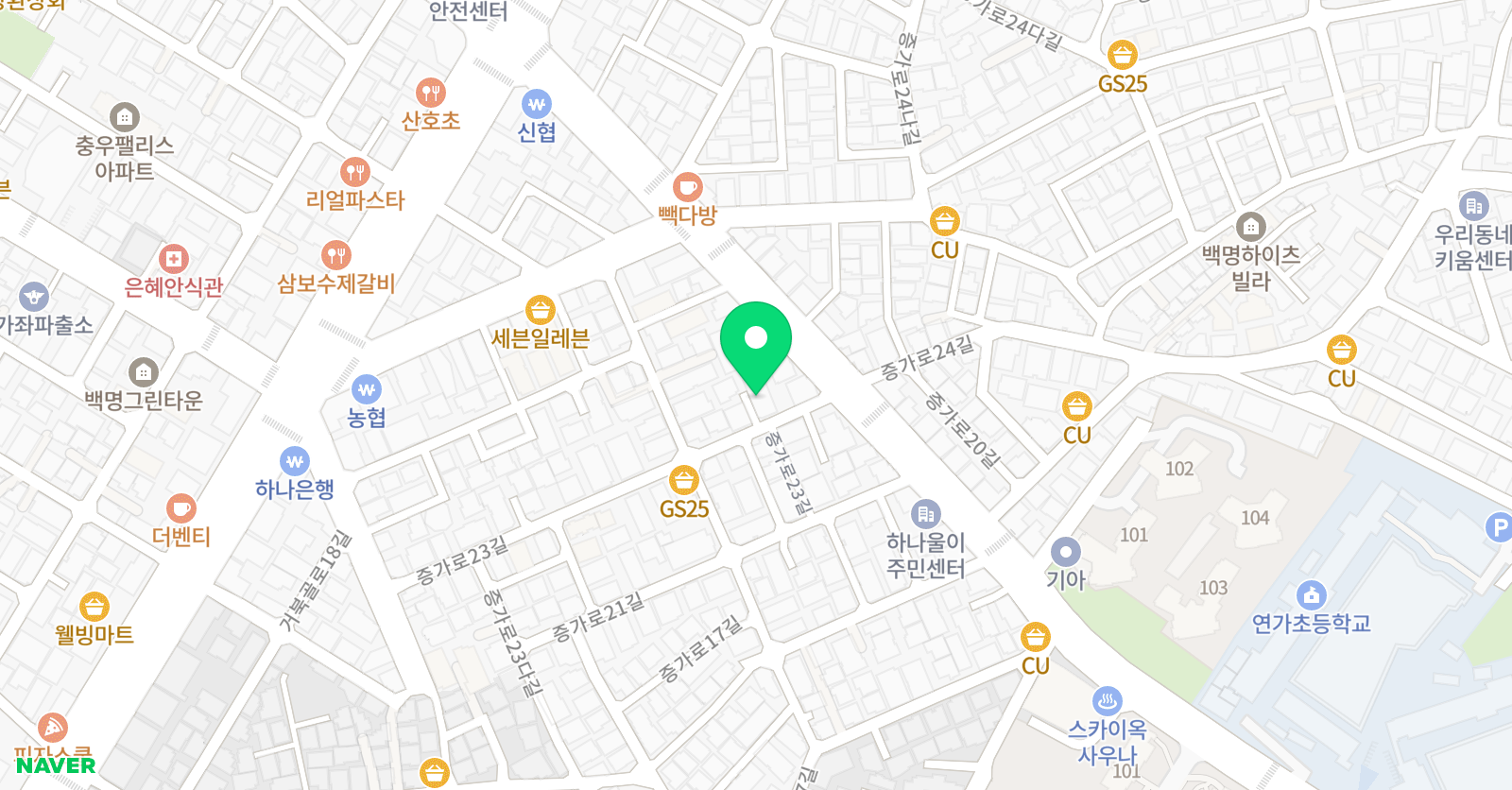 북경락 고고 중국어 위치