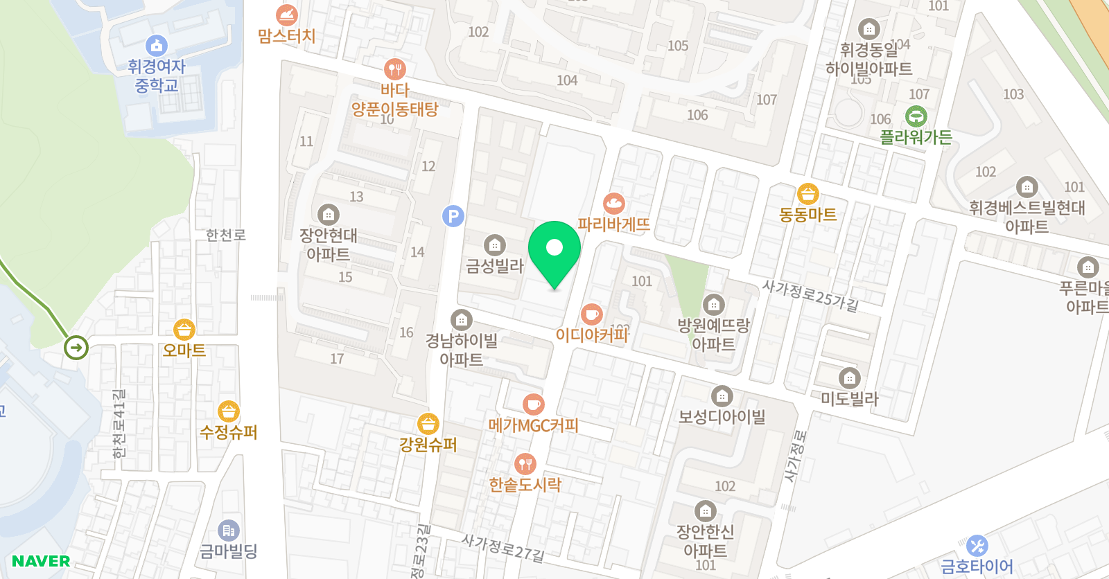 베이스 학원 위치