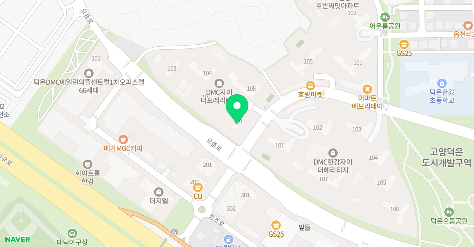 스마트해법수학 DMC리버포레자이 점 학원 위치