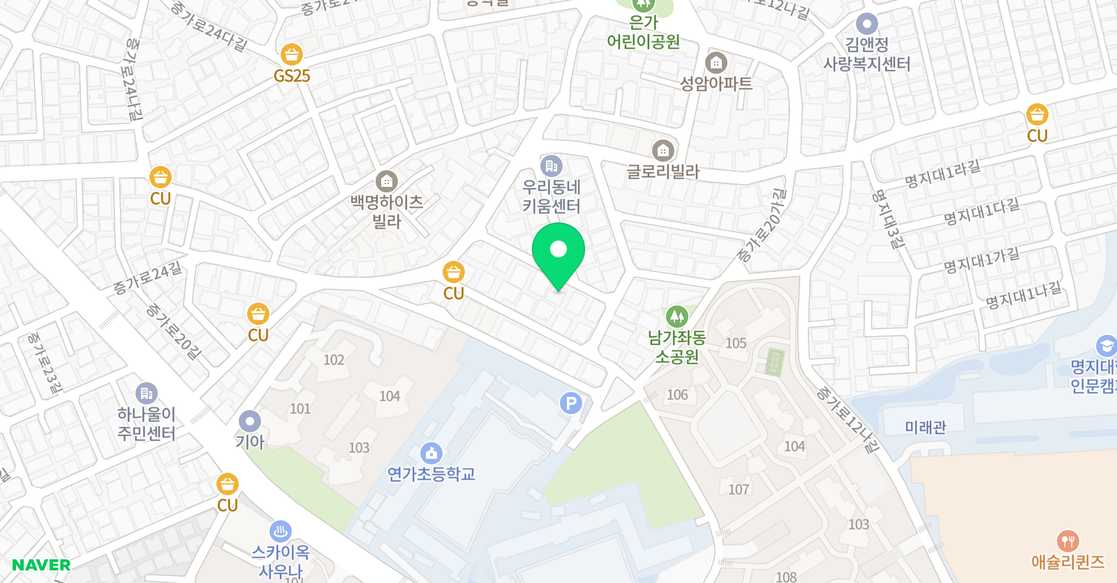 A bright child 교실 위치