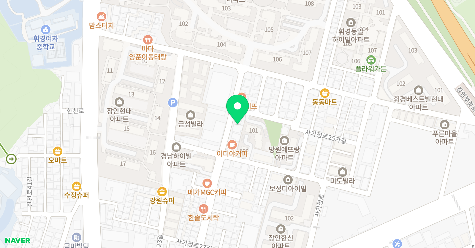 박윤희수학 위치