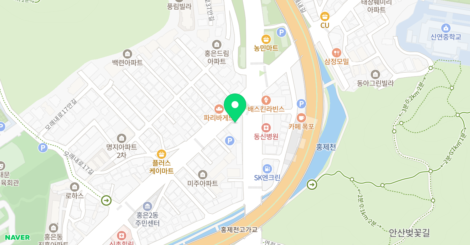 아인스토리아트 미술학원 위치