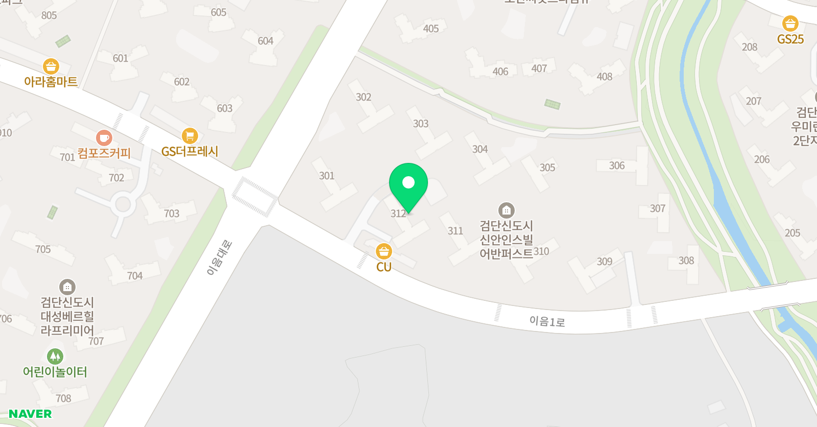아소비 아소비학원 인천검단신안인스빌점 위치