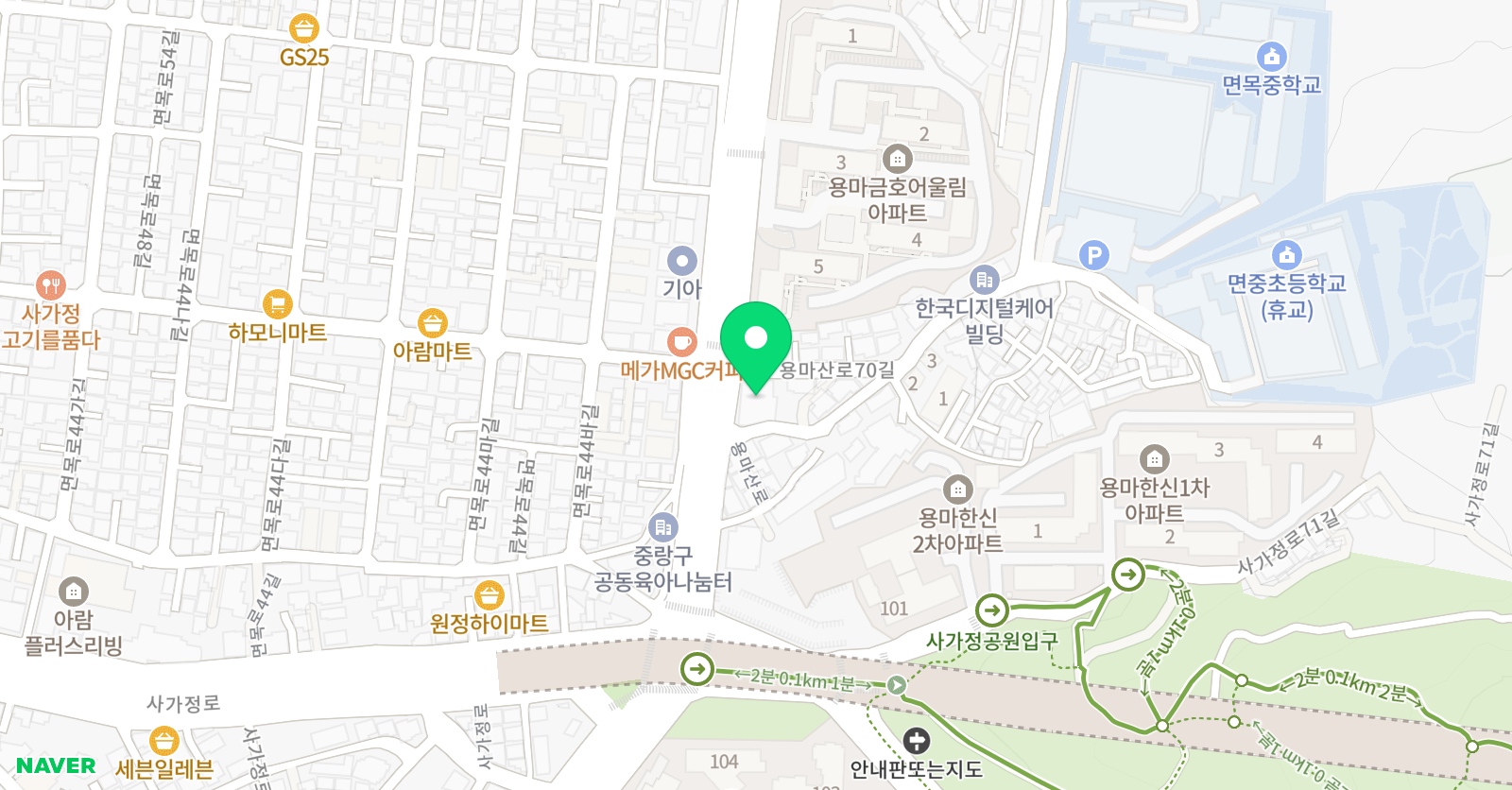 천지연 수학학원 위치