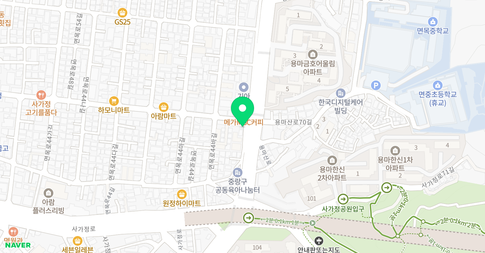 한우리 독서토론논술 면목사가정점 위치