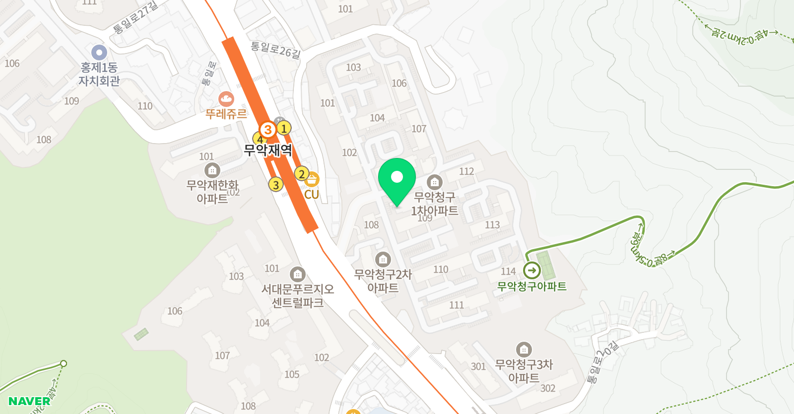 청구 미술 위치