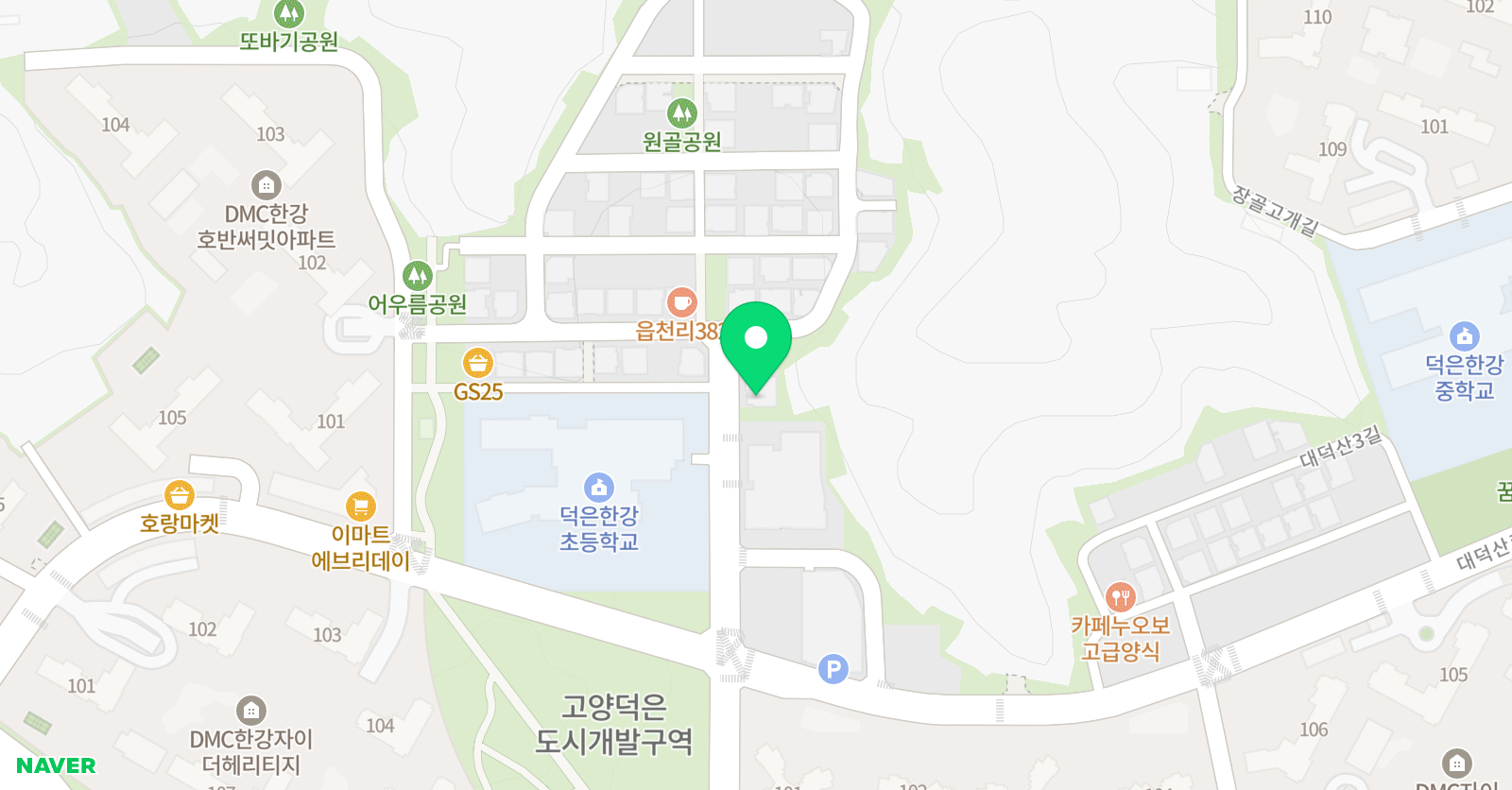 엠베스트SE 덕은한강점 위치