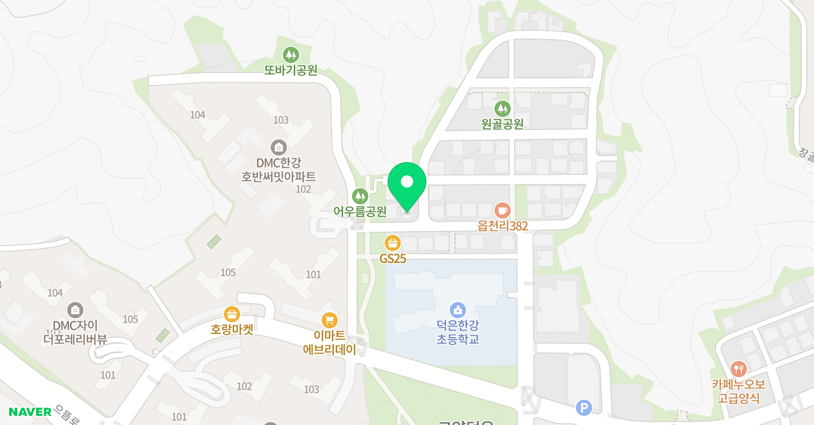 꿈담미술창작소 덕은센터 위치