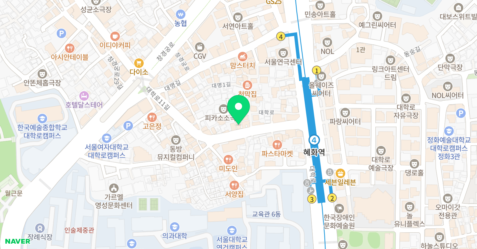 펀치토킹 위치