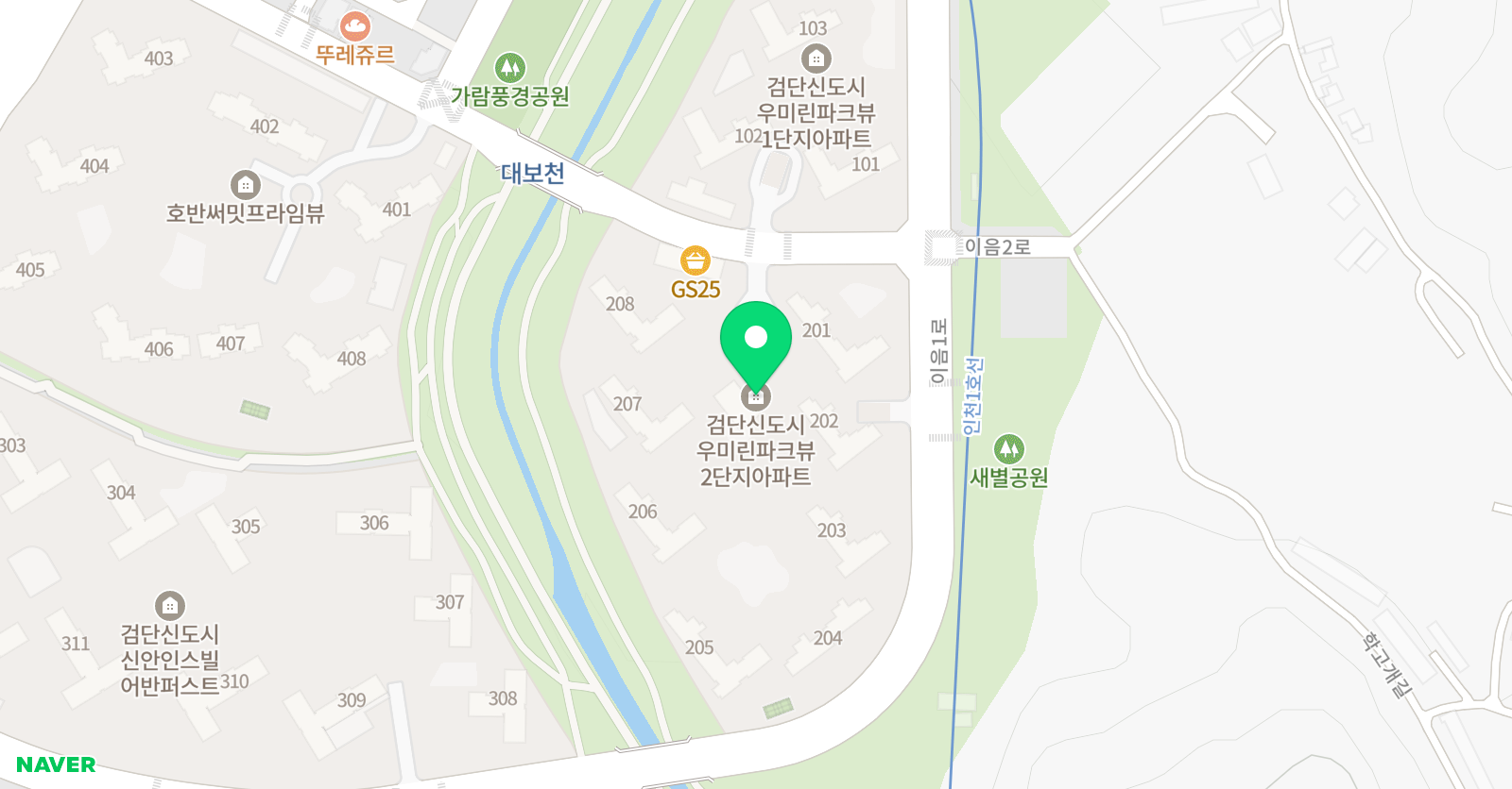 아이엔 음악학원 위치