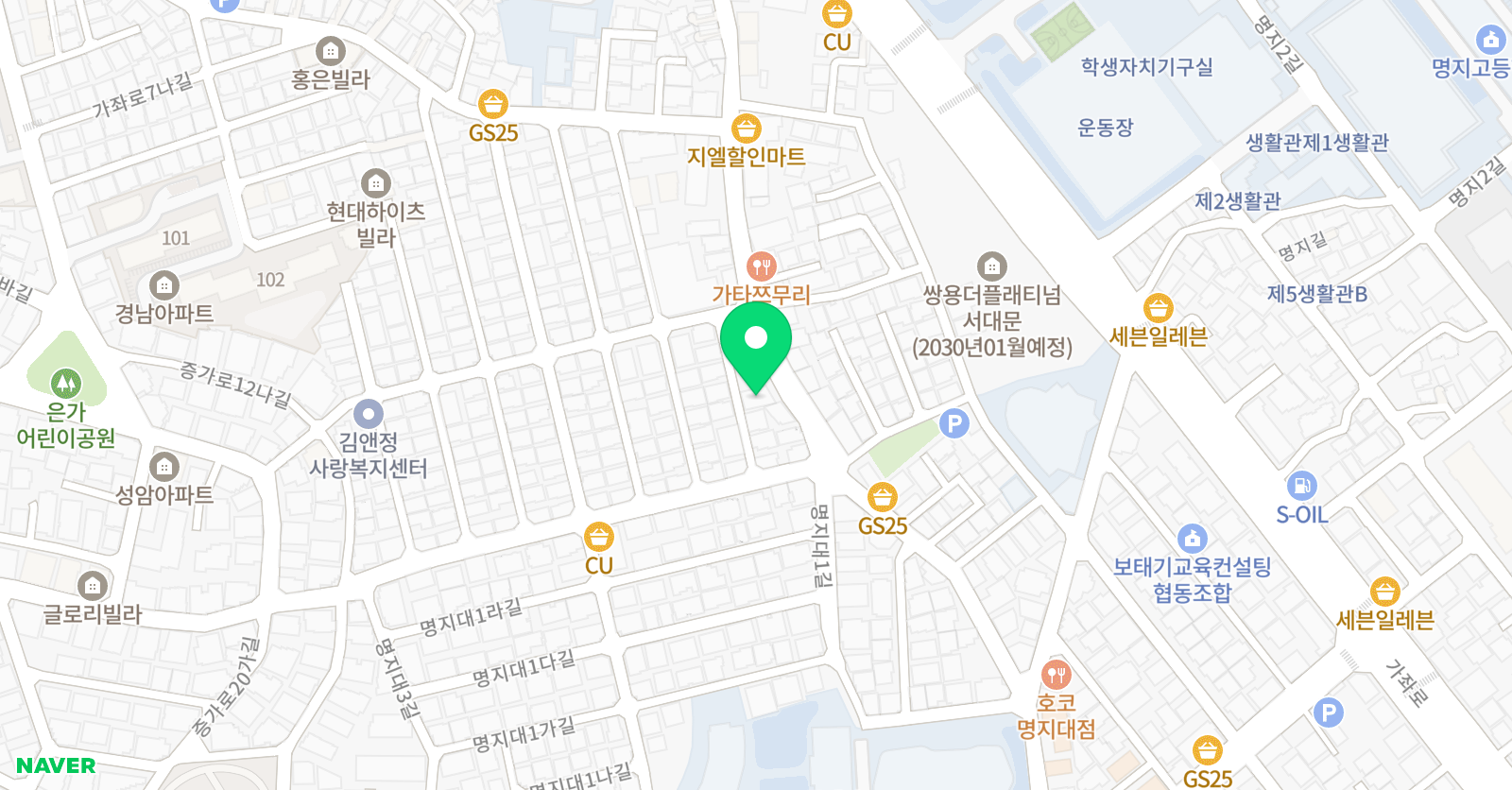 오름 영어교습소 위치