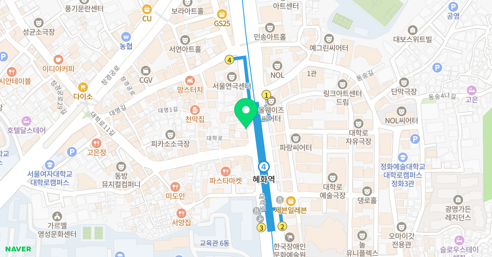 KSTAR 실용음악학원 위치