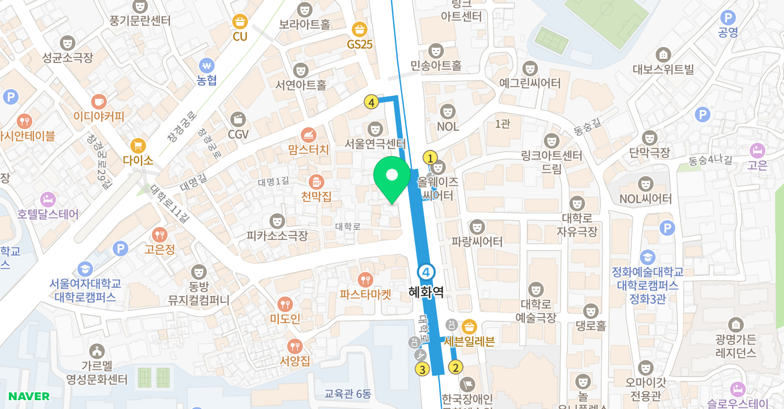 K.STAR 오디션학원 위치