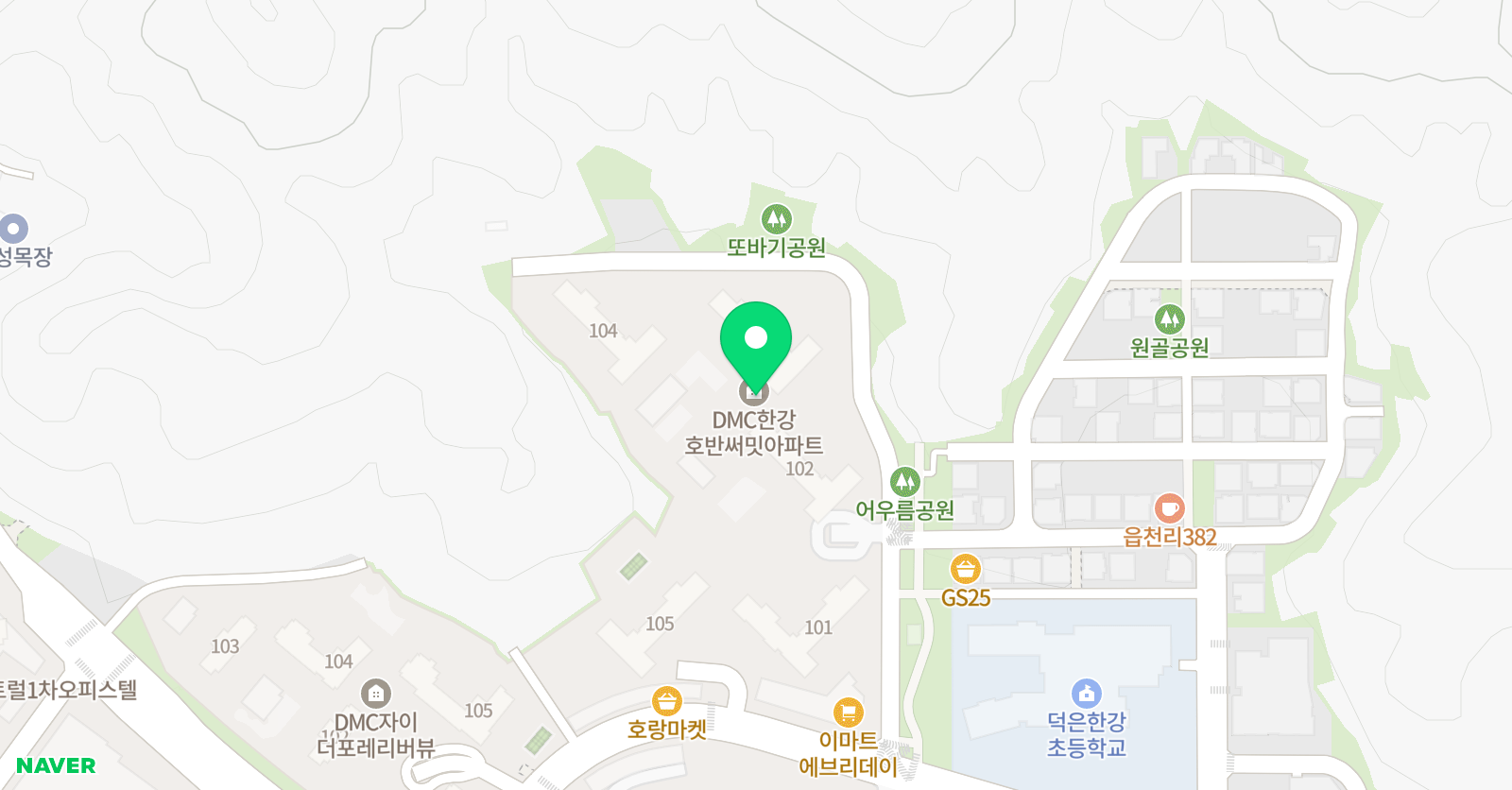 윤선생우리집앞 영어 셀파우등생교실 호반써밋 위치