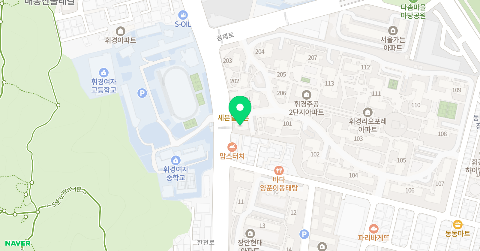 한양 음악학원 위치