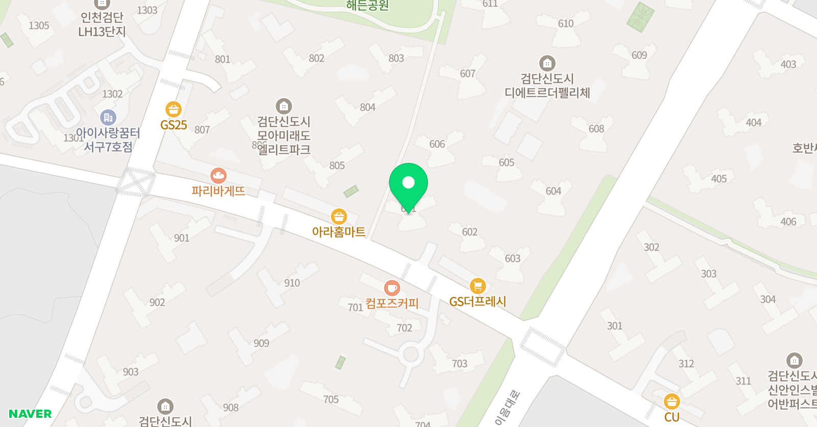 다온 영어수학 위치