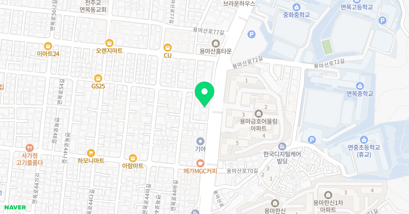 토킹클럽 어학원 중랑면목 위치