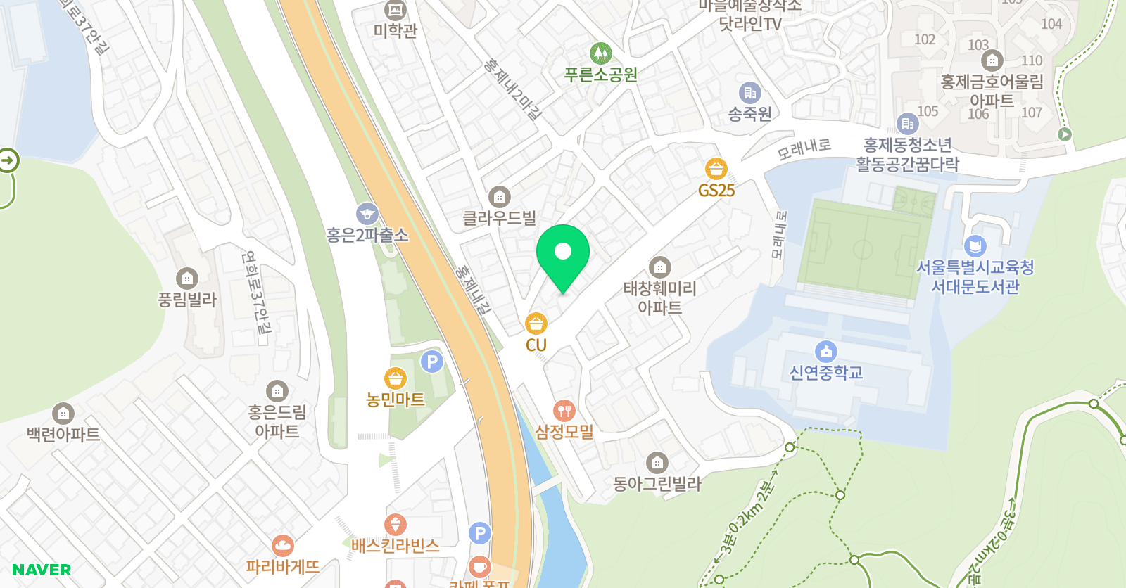 인성 보습학원 위치