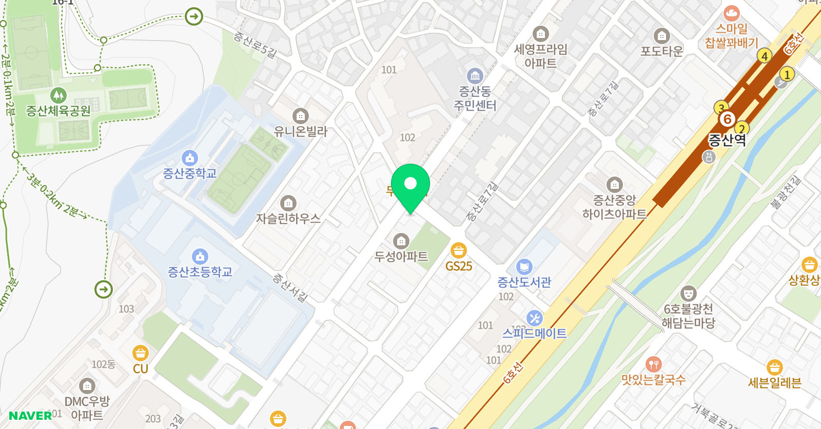 나샘 수학학원 위치