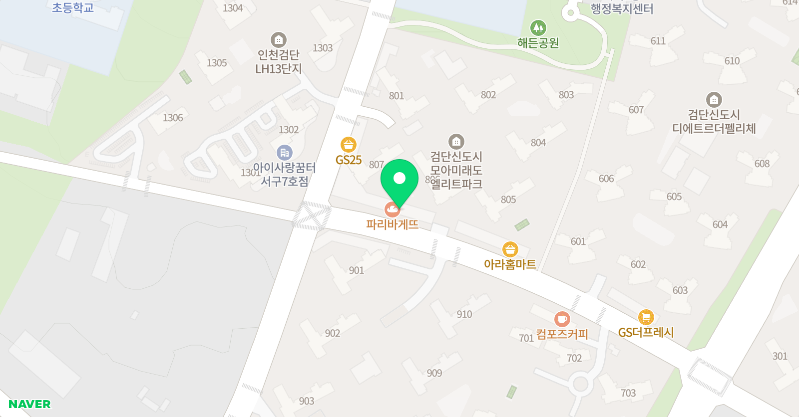아티스 미술학원 모아미래도점 위치