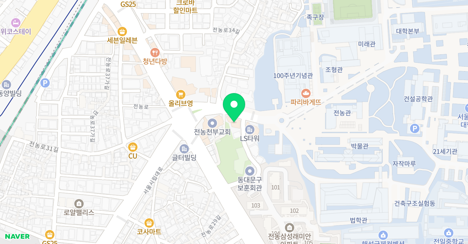 테스트학원 위치