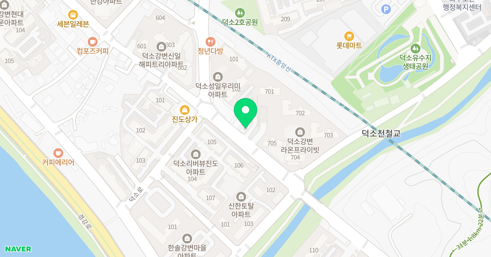 한정원 수학영어학원 위치