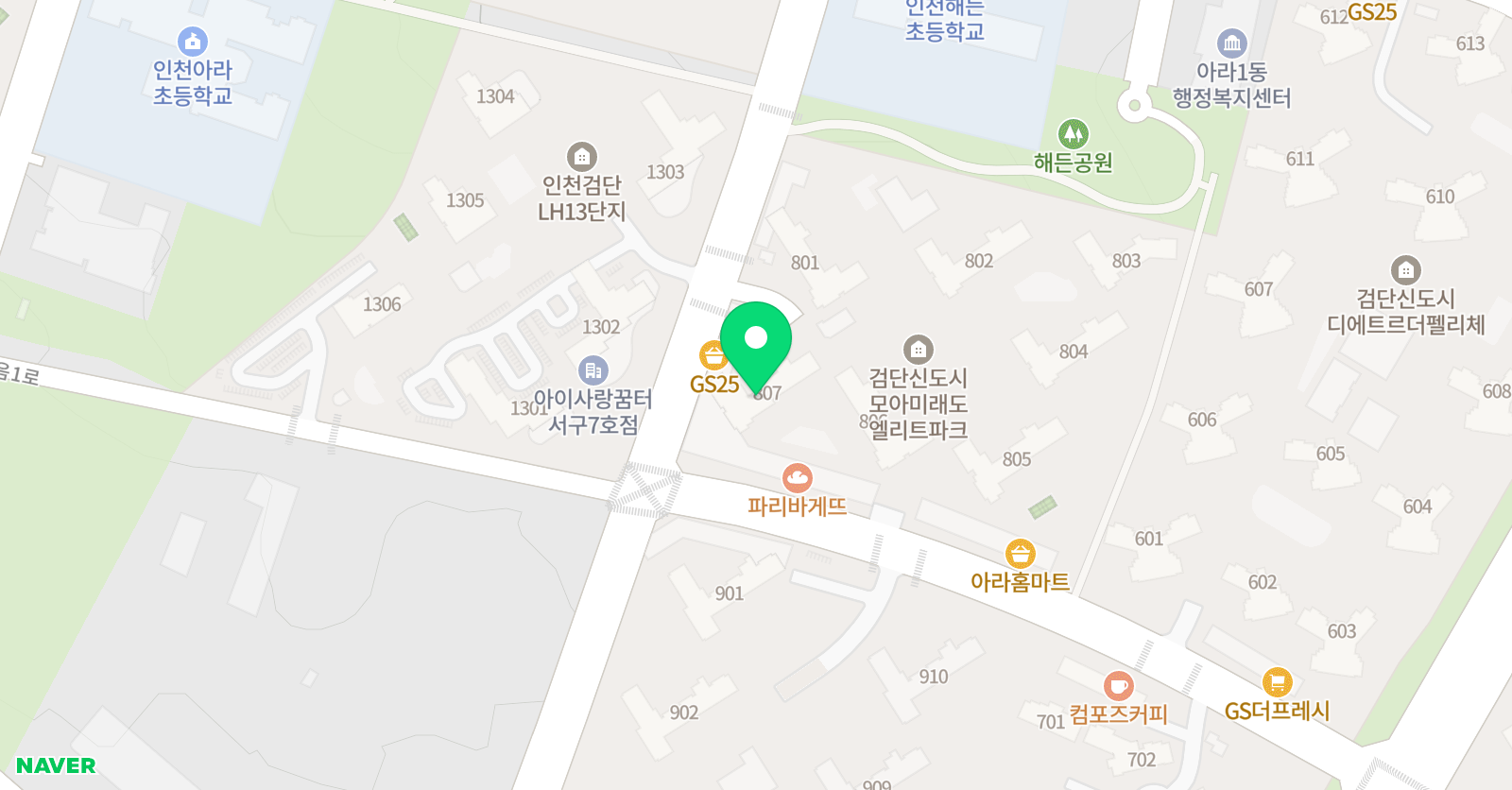 기탄 사고력교실 검단모아미래도점 위치