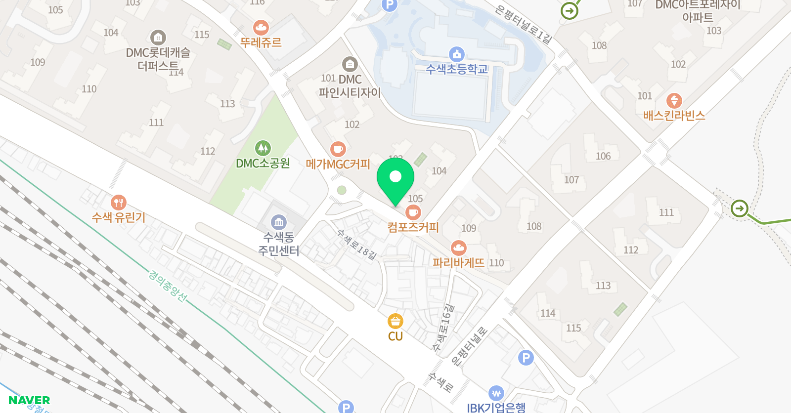 링키영어 수색점 위치