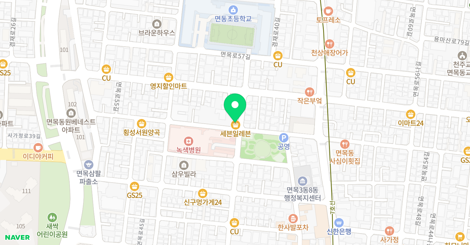 스테디 학원 위치