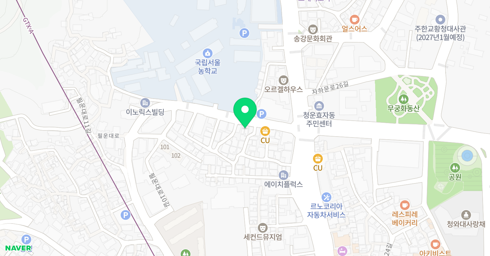 생각하는 미술 위치