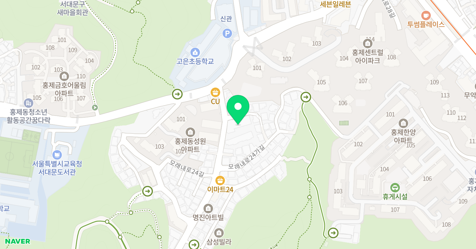 비상잉글리시아이 영어 홍제점 위치