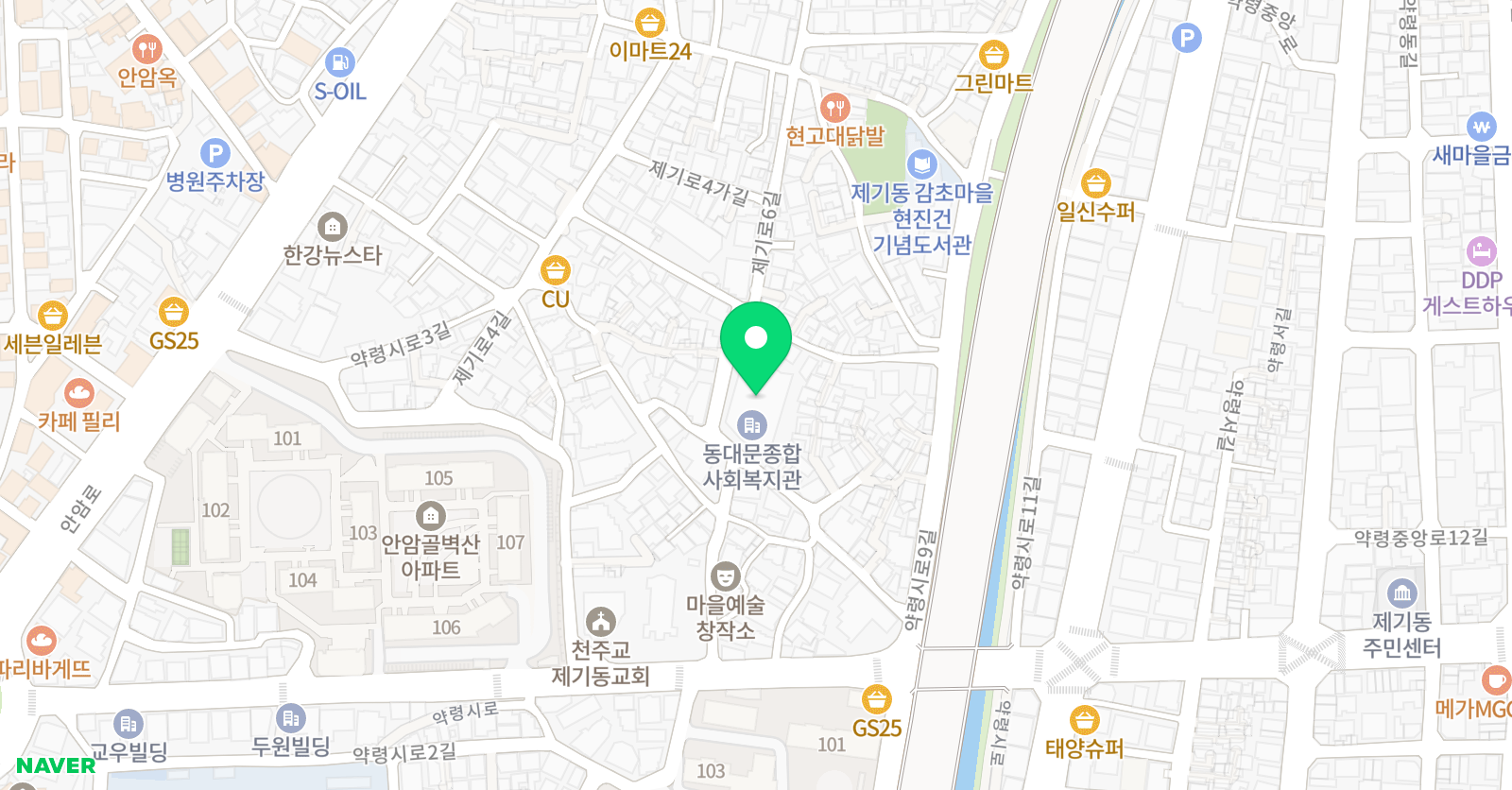 동대문종합사회복지관 수영장 위치