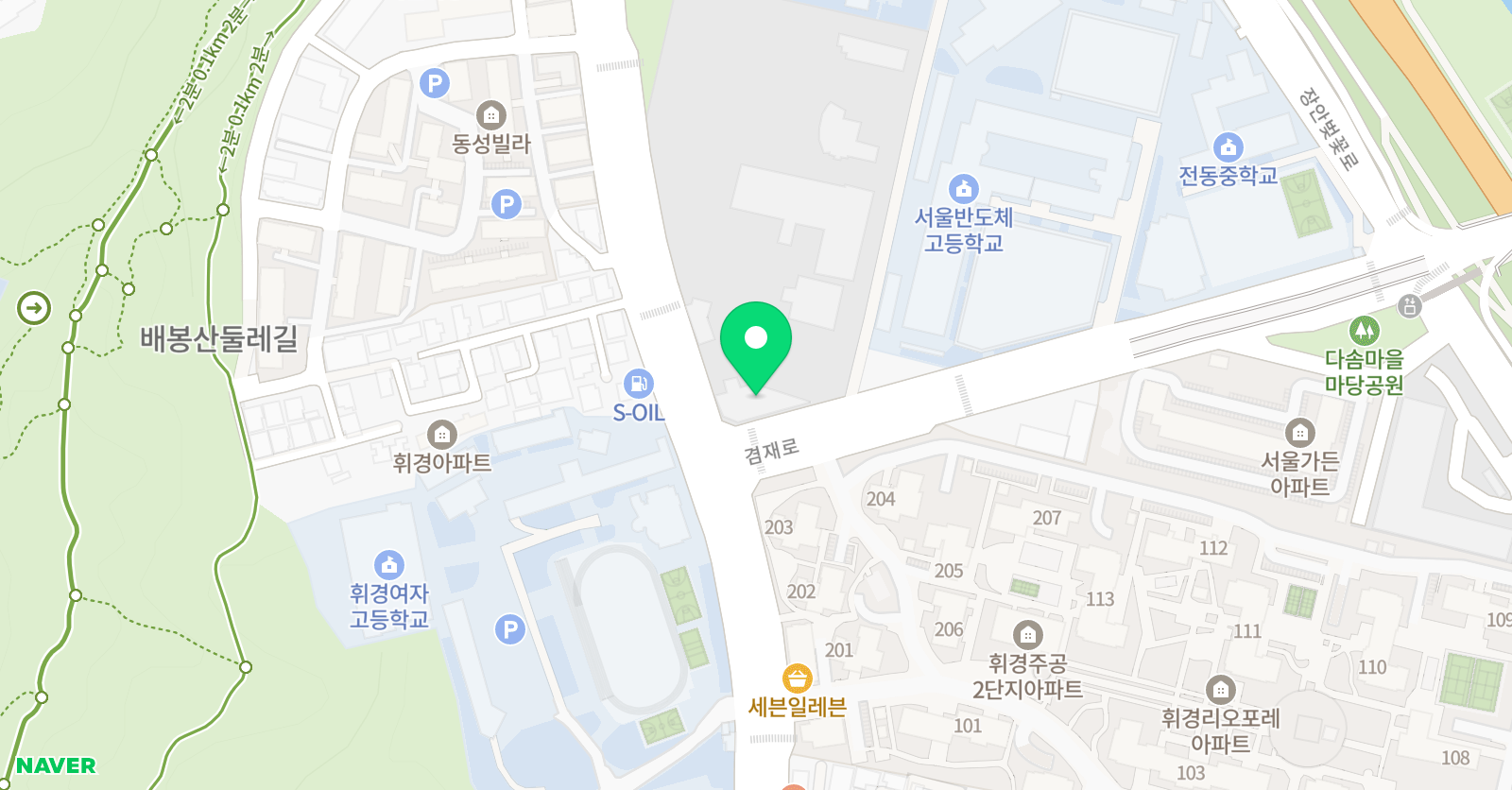 드릴스터디 학원 휘경제1캠퍼스 위치