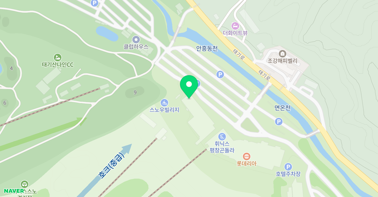 휘닉스파크 스키스쿨 위치