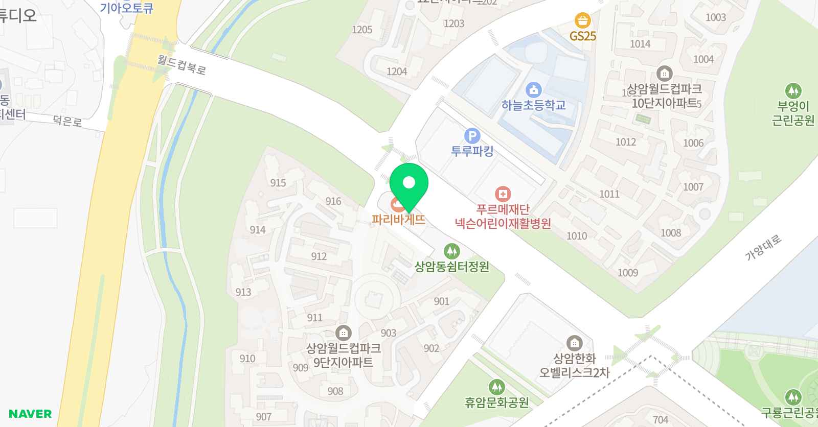 상암해법영수학원 위치