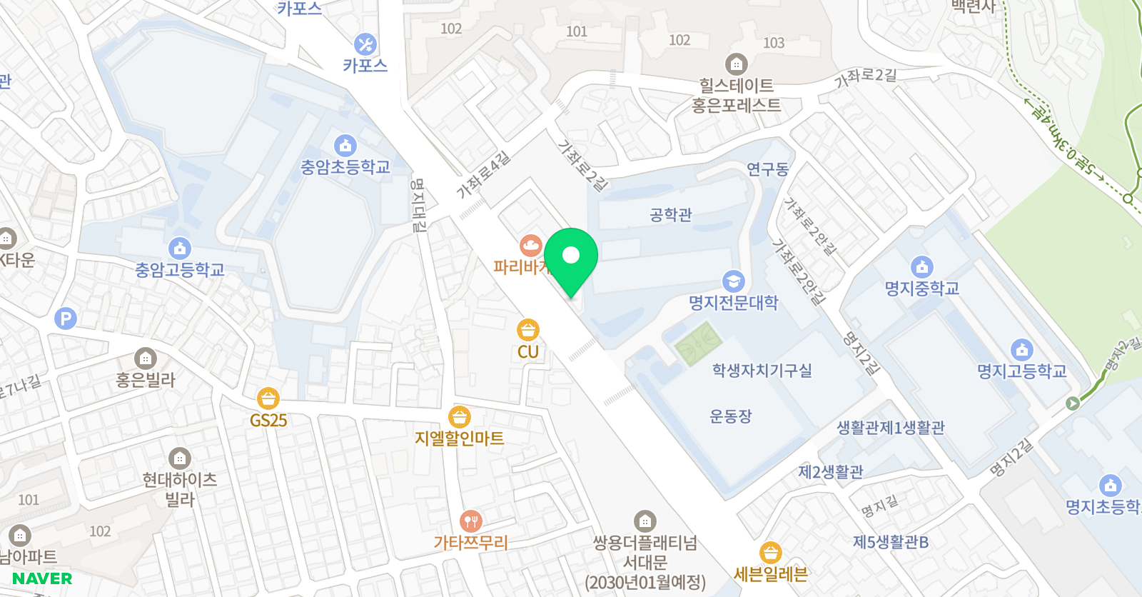 뮤즈 음악미술학원 위치