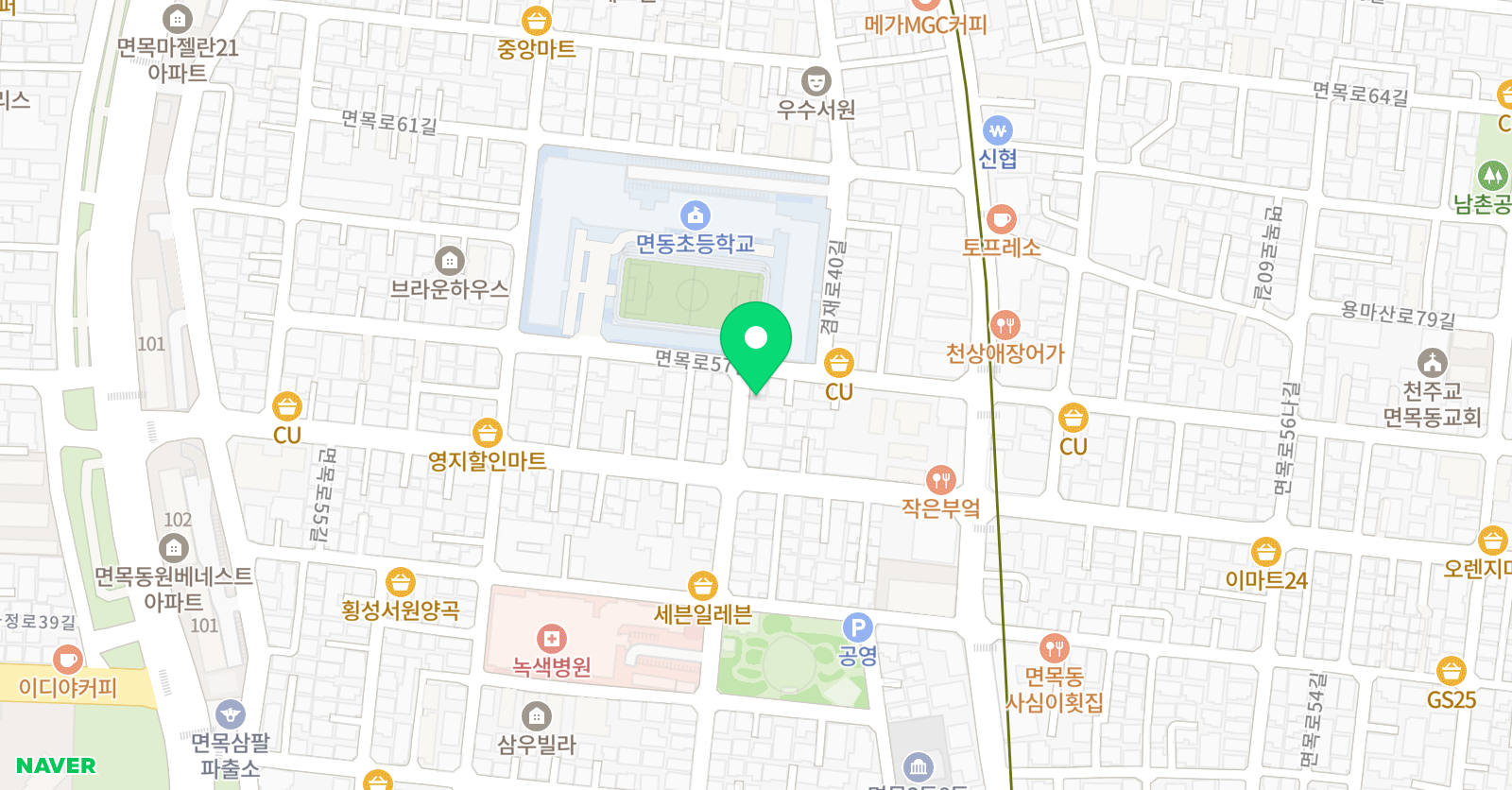 면동나는 수학 위치