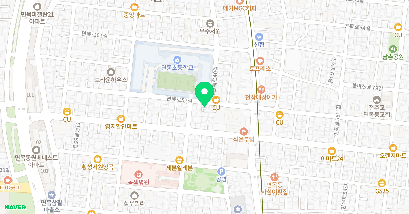 초록 미술 위치