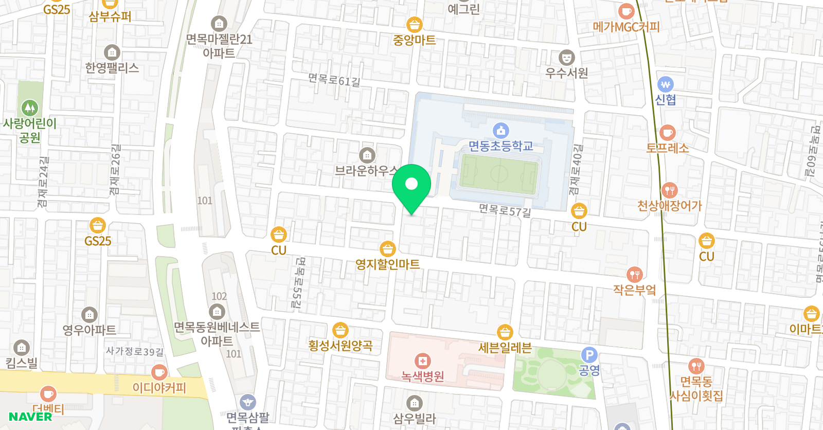 톡앤플레이 영어수학학원 위치