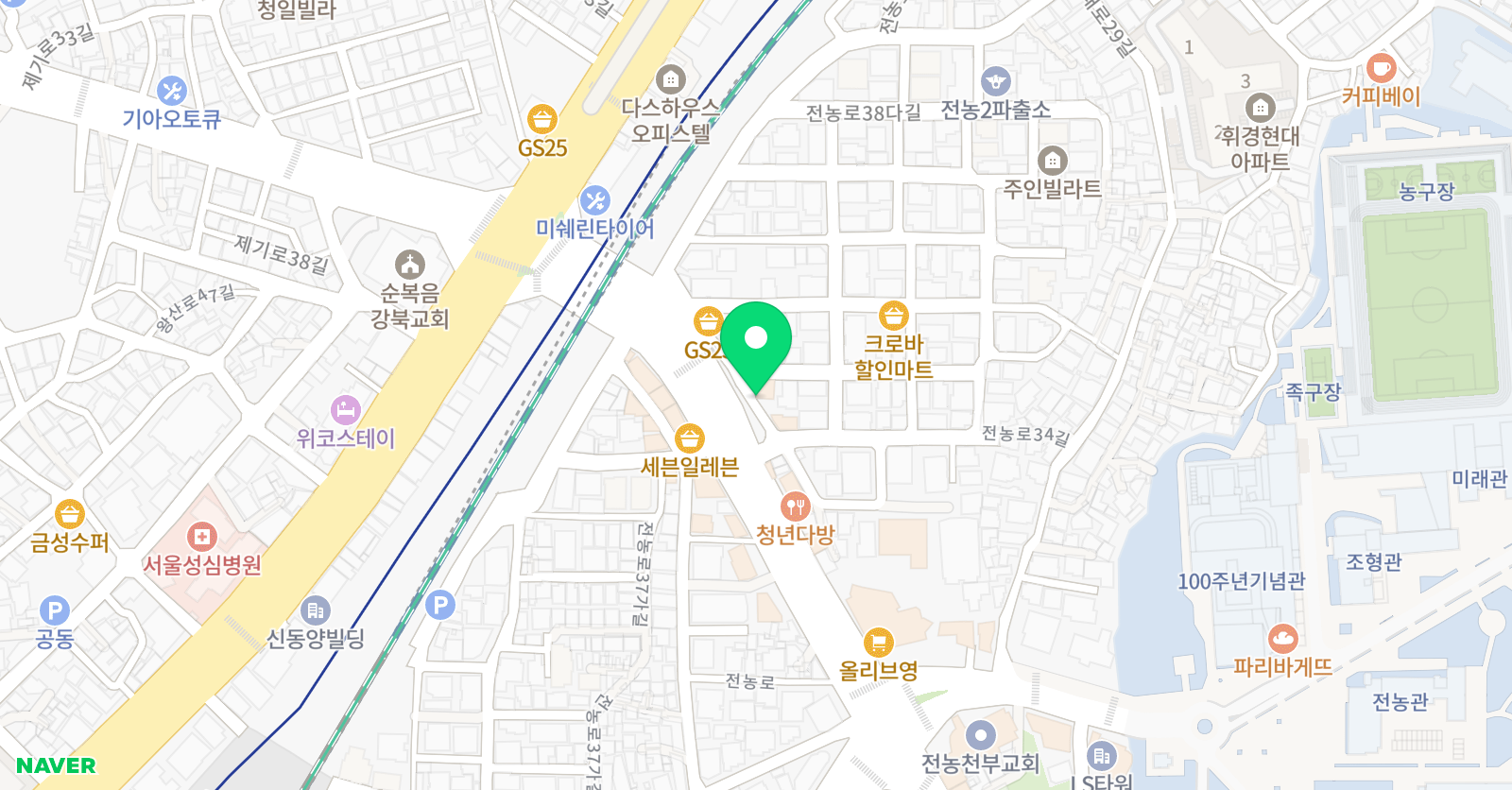 오예진피아노 교습소 위치