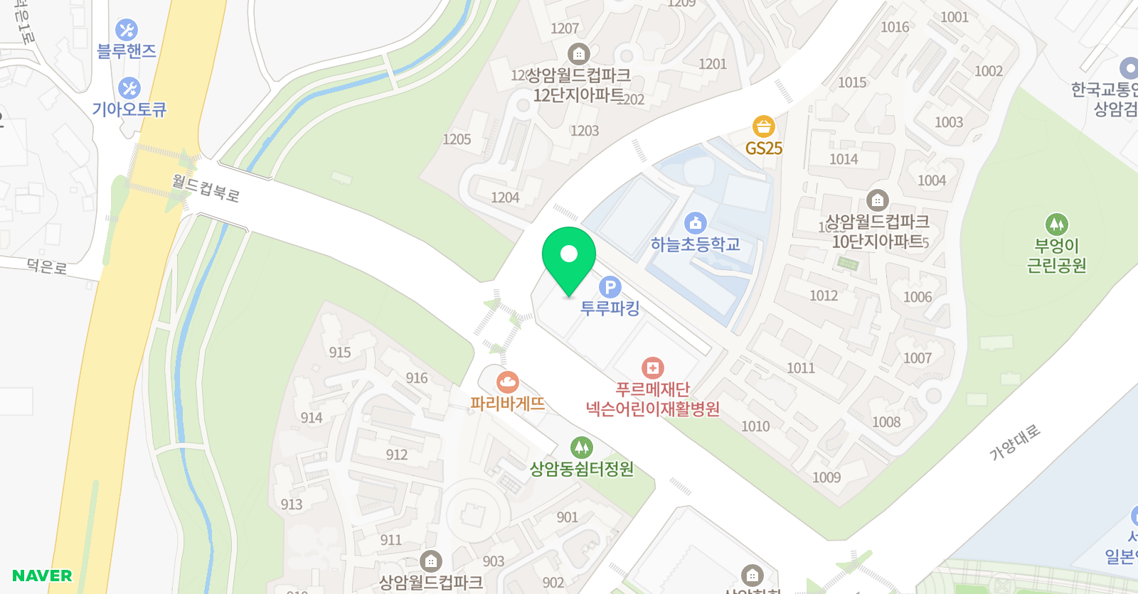 라온 미술 위치
