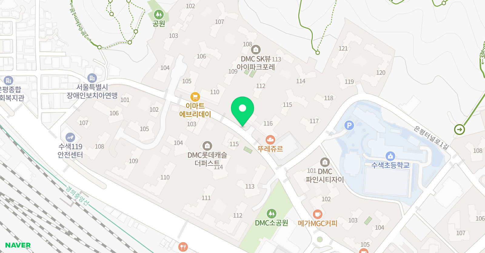 스마트해법 수학 해법영어학원 수색초점 위치