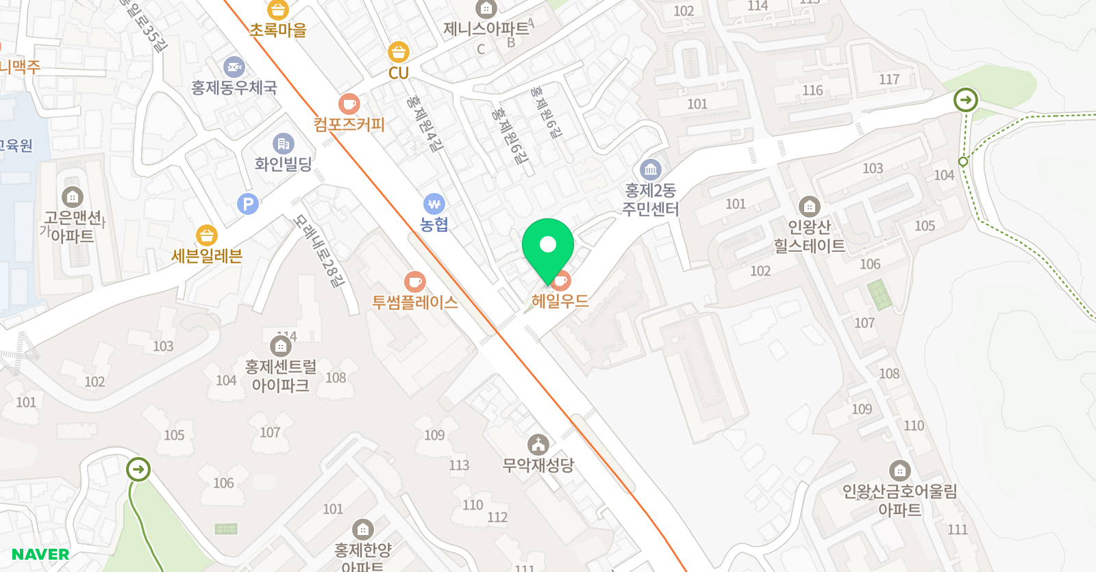 큐브 수학학원 위치