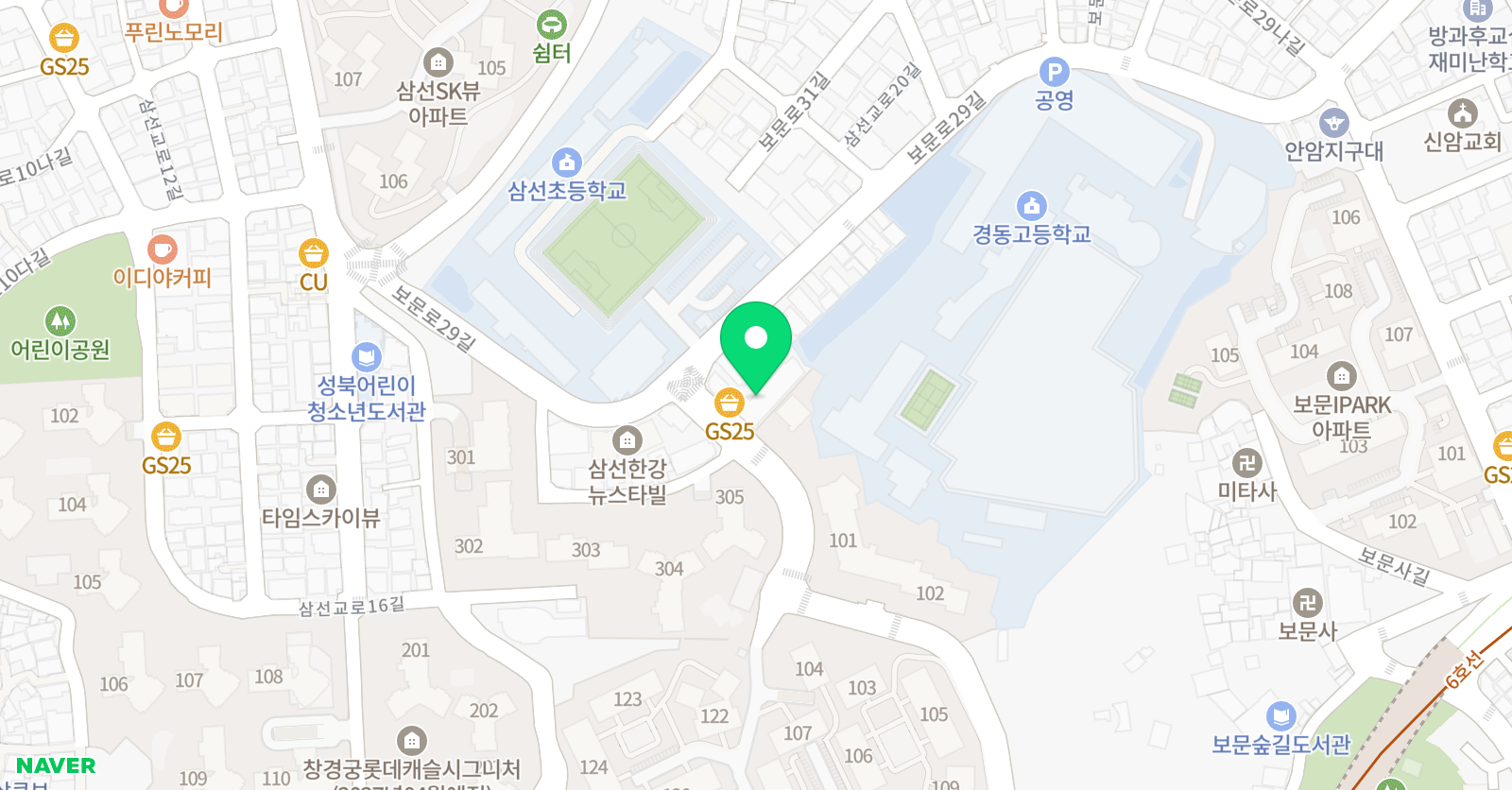 수학의달인 삼선점 위치