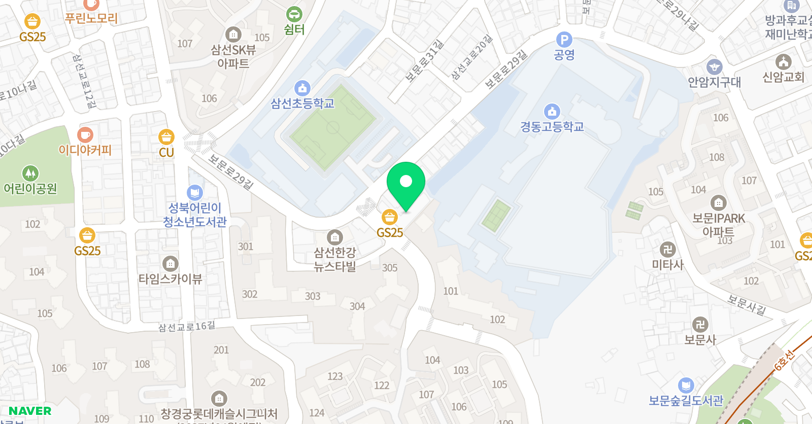 강북 연솔 학원 위치
